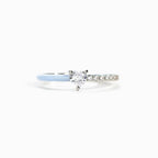Bague cœur serti de pierres, argent 925 — vue 2