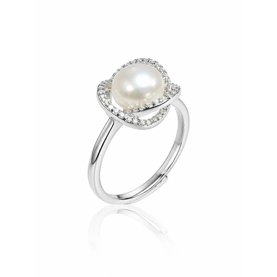 Bagues de couple à motif cœur, argent 925 — vue 6