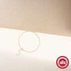 Bracelet chaîne épurée, argent massif 925 — vue 5