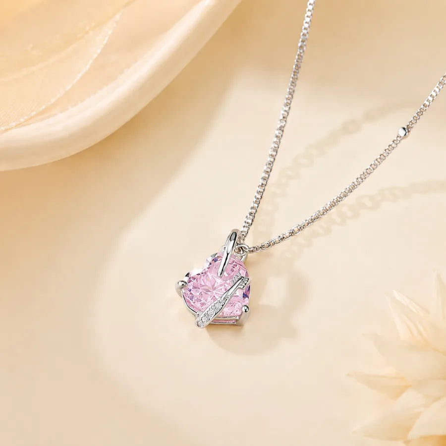 Ras-de-cou à pendentif cœur, argent 925 — vue 3