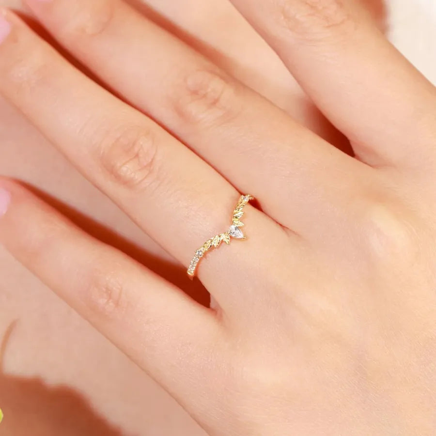 Bague entièrement pavée de zircons en argent massif 925