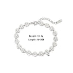 Bracelet anneau simple sur chaîne fine — vue 2