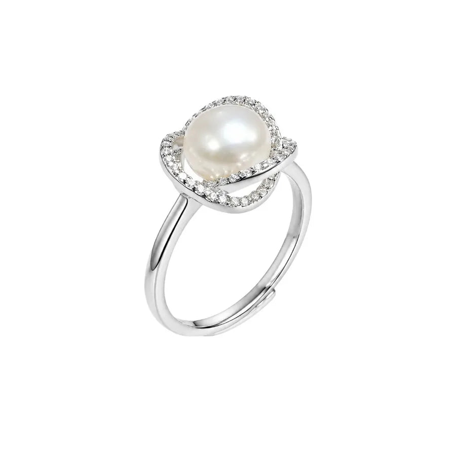 Bagues de couple à motif cœur, argent 925 — vue 5