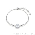 Bracelet flocon ciselé, argent massif 925 — vue 9