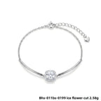 Bracelet flocon ciselé, argent massif 925 — vue 9