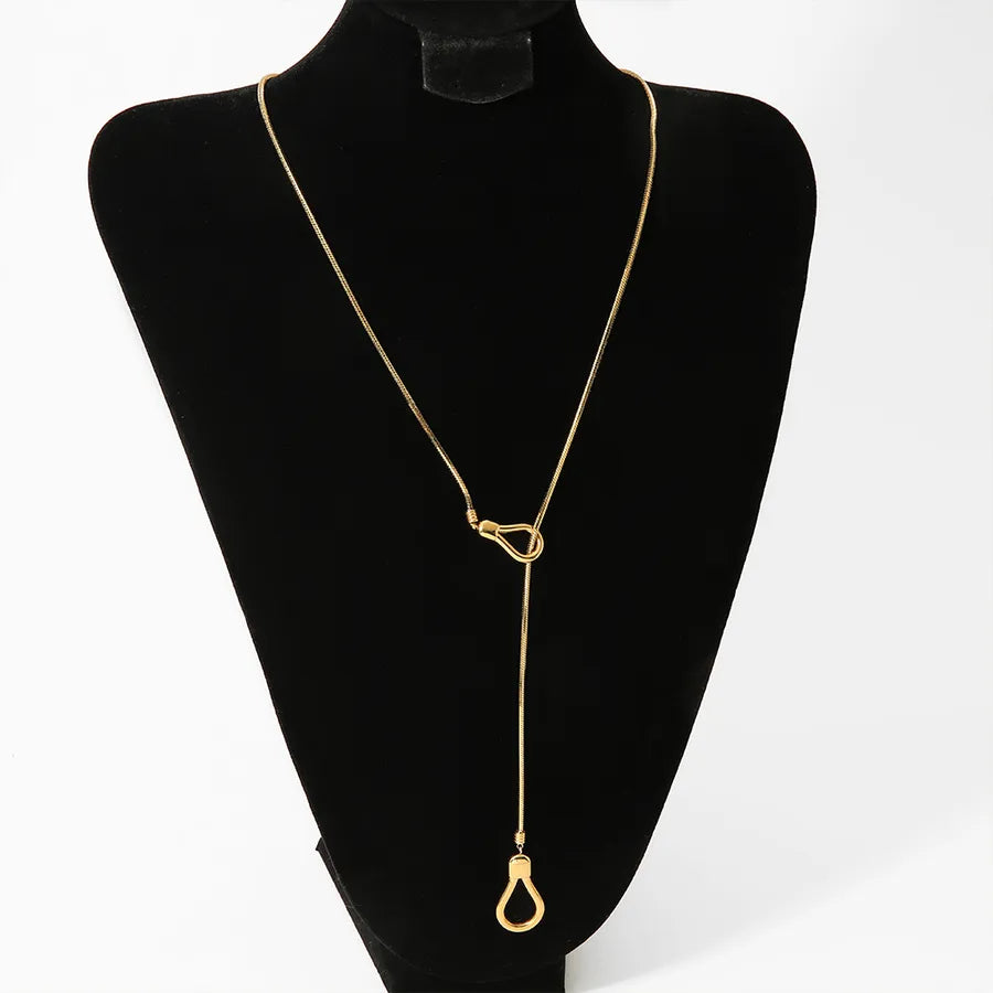 Collier à maillons assemblés à la main, acier inoxydable
