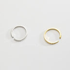 Bague ouverte géométrique, argent massif 925 — vue 4