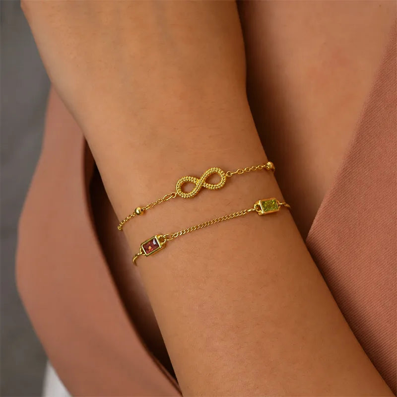Bracelet aux maillons irréguliers réglable — vue 7