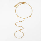 Bracelet étoile sur chaîne fine dorée — vue 7