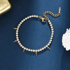 Bracelet asymétrique serti de zircons — vue 5