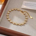 Bracelet anneau simple sur chaîne fine — vue 6