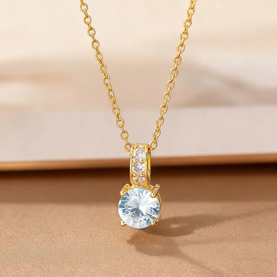 Collier à lèvres serties à griffes, chaîne fine — vue 4