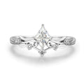 Bague à monture losange, argent massif 925 — vue 6