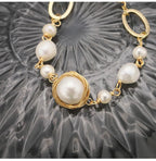 Bracelet de perles d'eau douce irrégulières — vue 3