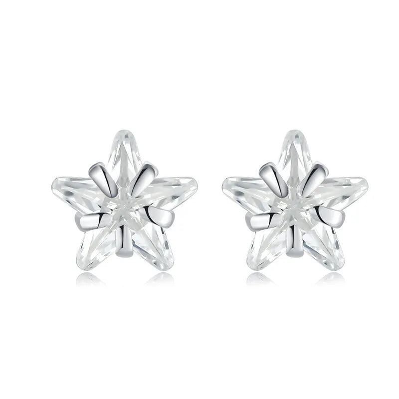 Puces d'oreilles étoile ou cœur, argent 925 — vue 11