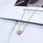 Collier à pendentif aux lignes ondulées — vue 3