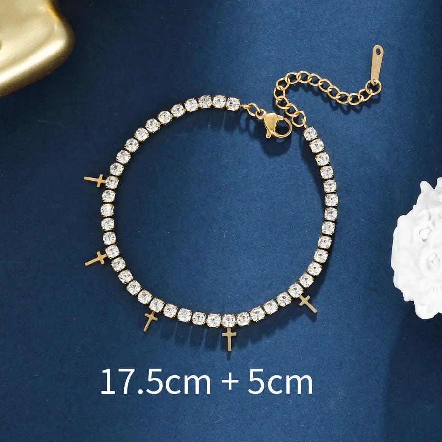 Bracelet asymétrique serti de zircons — vue 4