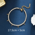 Bracelet asymétrique serti de zircons — vue 4