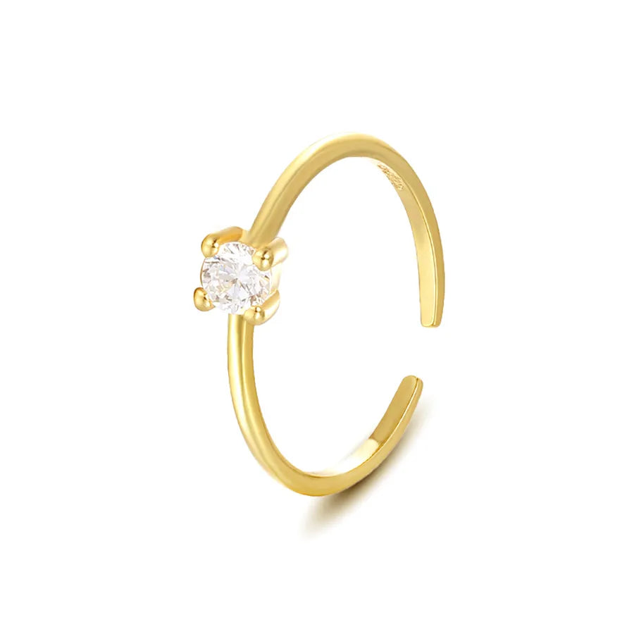Bague ouverte à pierre taille goutte — vue 6