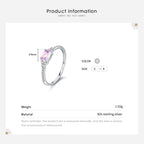Bague à cristal taille ovale, argent 925 — vue 3