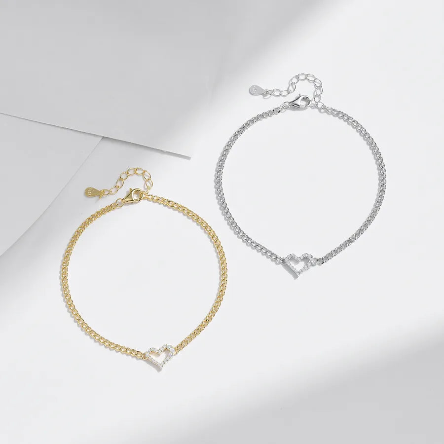 Bracelet tennis à moissanites serties, argent 925 — vue 5
