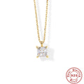 Collier à pendentif géométrique serti, argent 925 — vue 9
