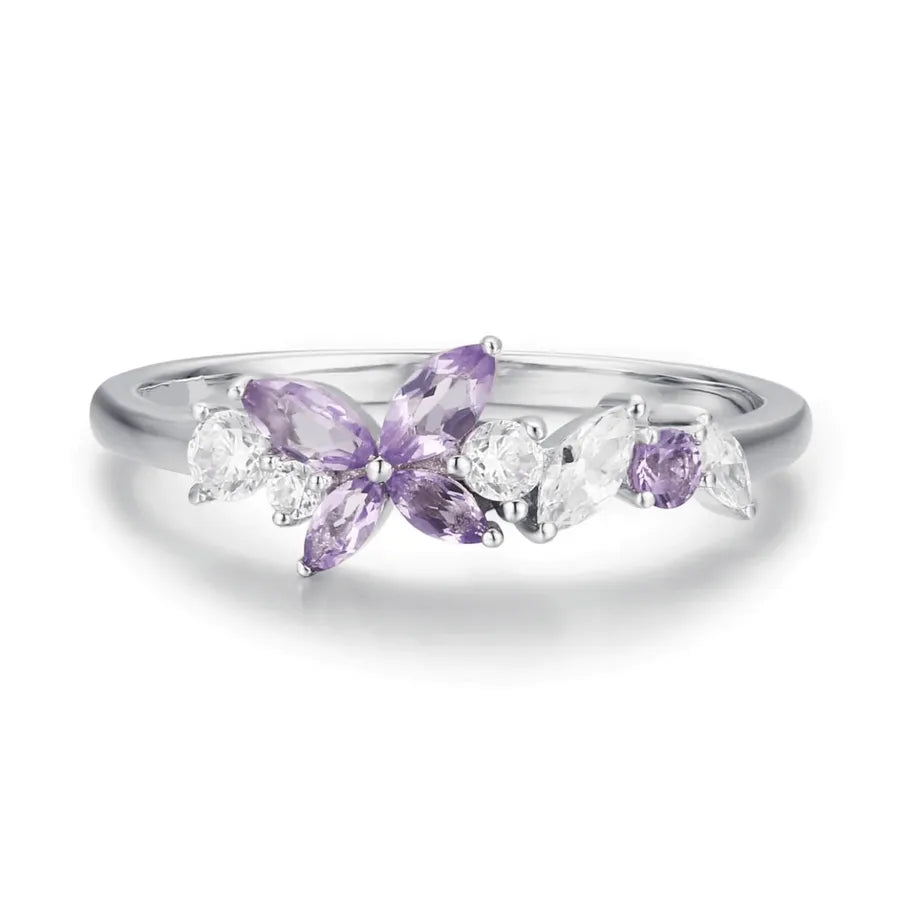 Bague papillon ciselé, argent massif 925 — vue 5
