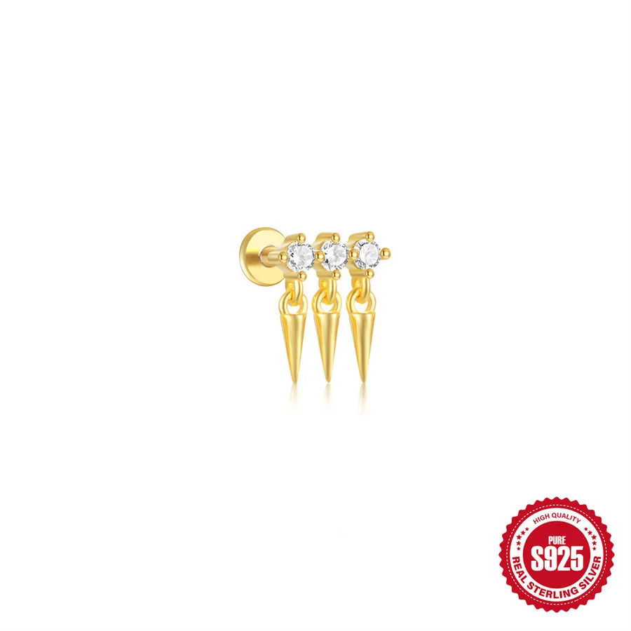 Boucles d'oreilles pendantes géométriques — vue 9