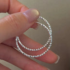 Créoles rondes en argent massif 925