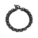 Bracelet maille ondulée à fermoir en T — vue 6