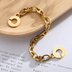 Bracelet à maillons géométriques articulés — vue 2