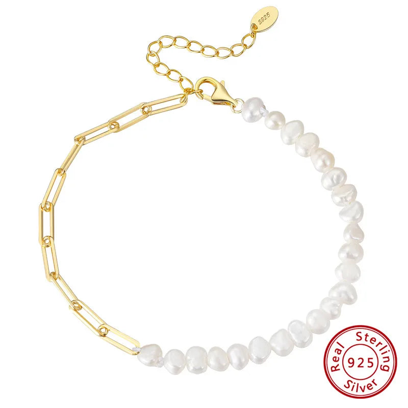 Bracelet chaîne fine en argent massif 925 — vue 4