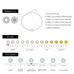 Bracelet tennis à moissanites serties, argent 925 — vue 4