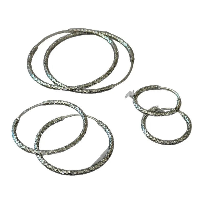 Créoles rondes en argent massif 925 — vue 5