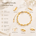 Bracelet maille marine en acier inoxydable — vue 4