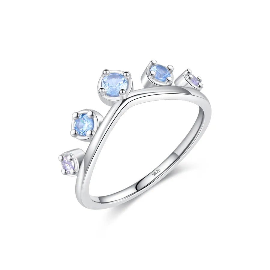 Bague à monture en vague, argent massif 925 — vue 12