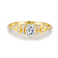Bague géométrique sertie de zircons, argent 925 — vue 6