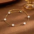 Bracelet cœur au motif tressé, chaîne dorée — vue 6