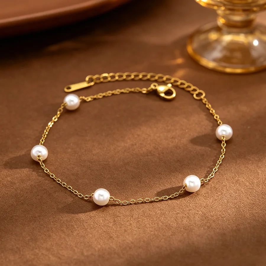 Bracelet cœur au motif tressé, chaîne dorée — vue 6