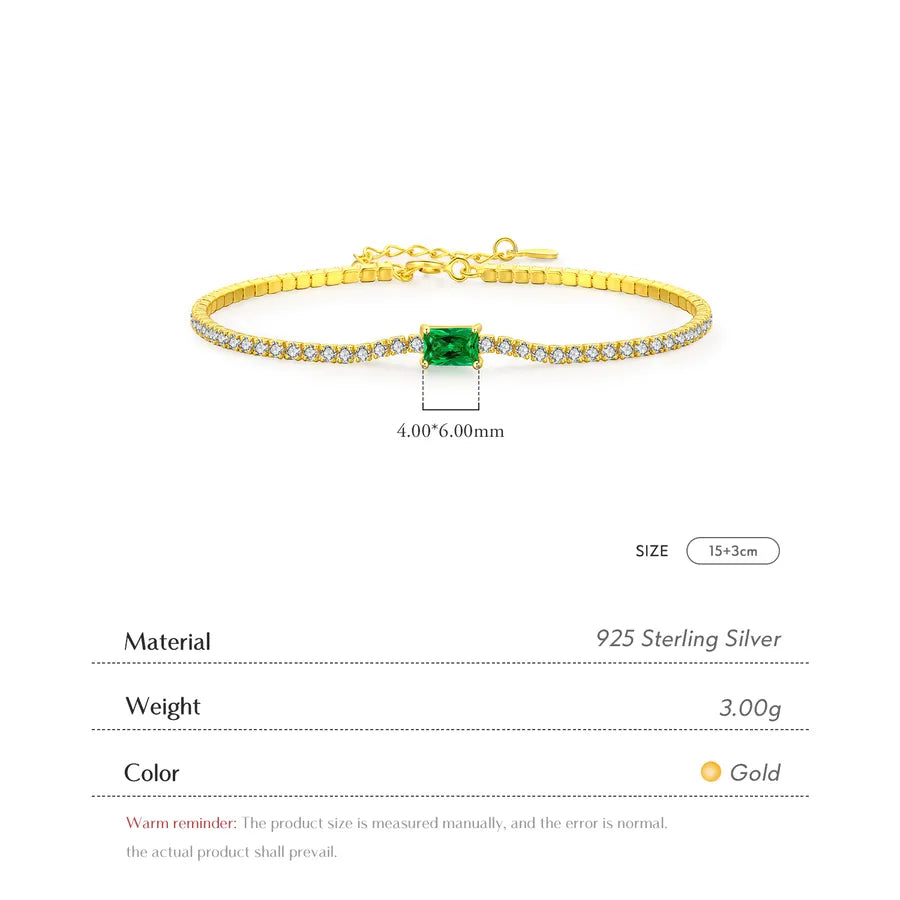 Bracelet chaîne facettée, argent 925 doré — vue 2