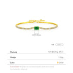 Bracelet chaîne facettée, argent 925 doré — vue 2