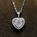 Collier cœur sur chaîne fine, argent 925 — vue 6