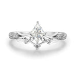 Bague à monture losange, argent massif 925 — vue 3