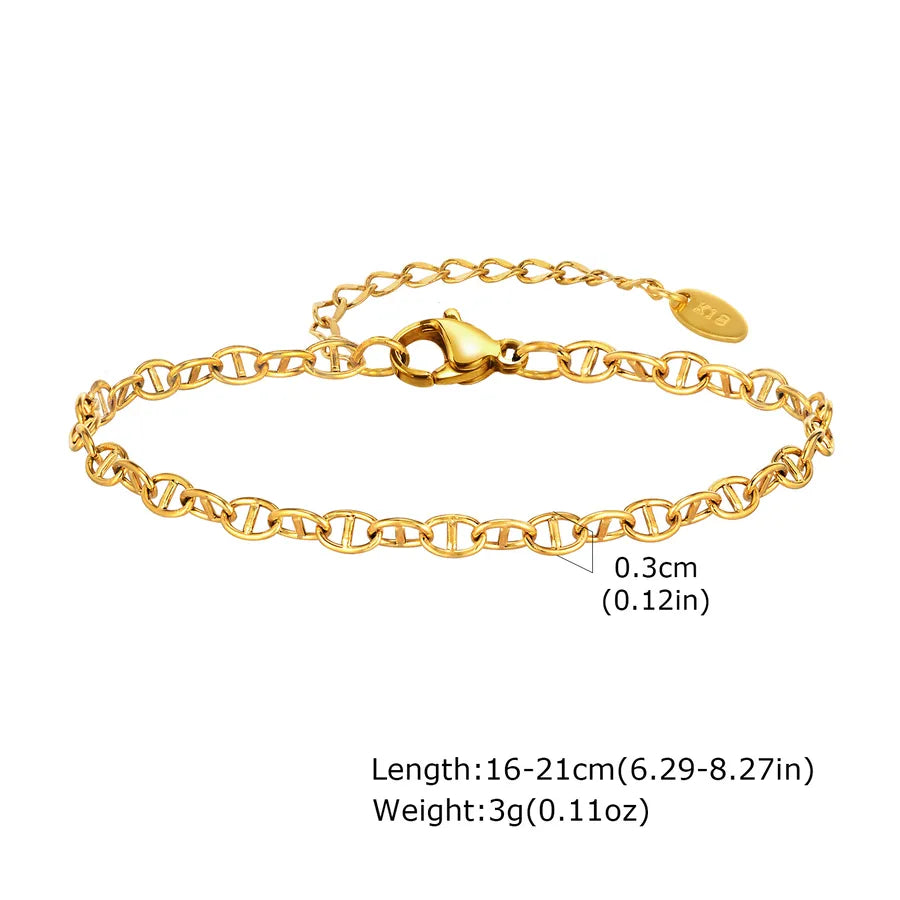 Bracelet à volumes géométriques alternés — vue 2