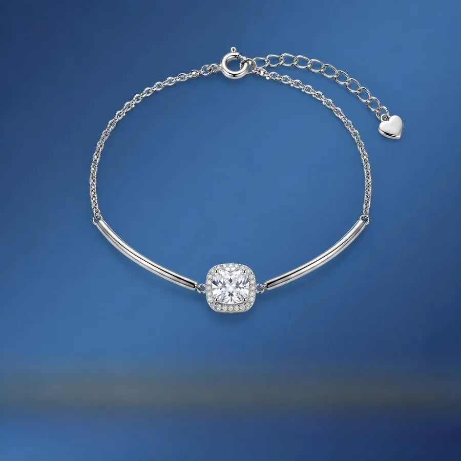 Bracelet flocon ciselé, argent massif 925 — vue 5