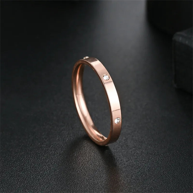 Bague à monture goutte, acier titane unisexe — vue 6
