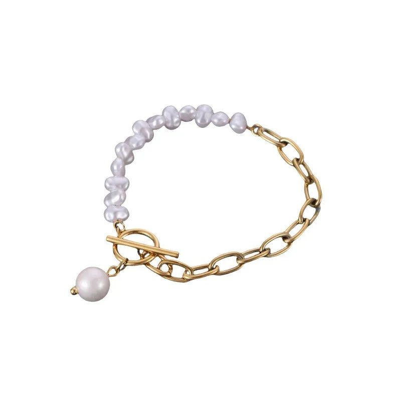 Bracelet perle et maille trombone — vue 5