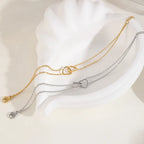 Collier cœur épuré sur chaîne fine — vue 2