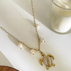 Collier petite tortue, chaîne fine dorée — vue 2