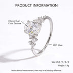 Alliance sertie de zircons, argent 925 — vue 3